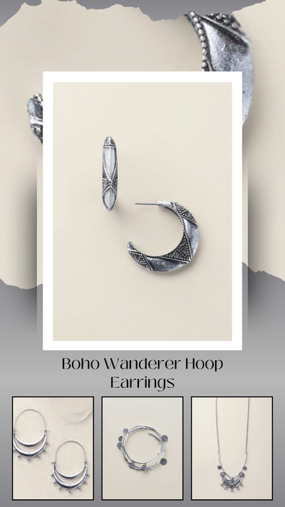 Boho Wanderer Hoop Earrings