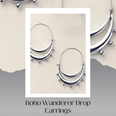 Boho wanderer drop earrings