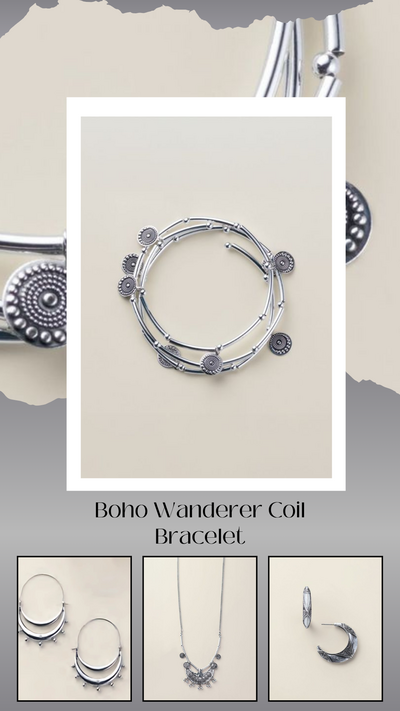 Boho Wanderer Coil Bracelet