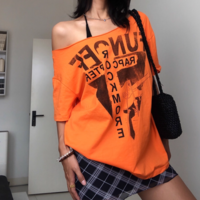 Distressed Print Loose Fit Short Sleeve T-Shirt - Thumbnail 5