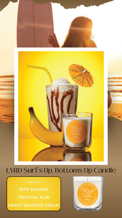 LYRD Surf’s Up, Bottoms Up Candle