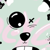 Oversize Print by Mou Kahami "Whatever makes you happy" - Thumbnail 1
