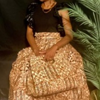 Sankofa Sista Skirt Set w/ Headwrap & Purse - Thumbnail 1
