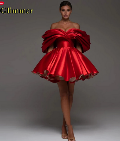 Pleated Ball Gown Style Corset Cocktail Dress for Women