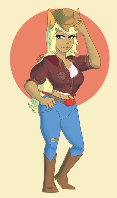 Applejack Human Print