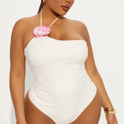 Flowerchild halter bodysuit