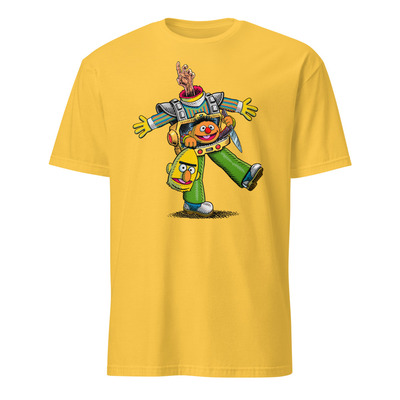 Bert & ernie puppeteer short-sleeve unisex t-shirt - Thumbnail 4