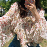 Layered decorative print shirt - Thumbnail 4