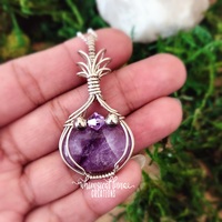 Sterling Silver Pendant w/Amethyst - Thumbnail 2