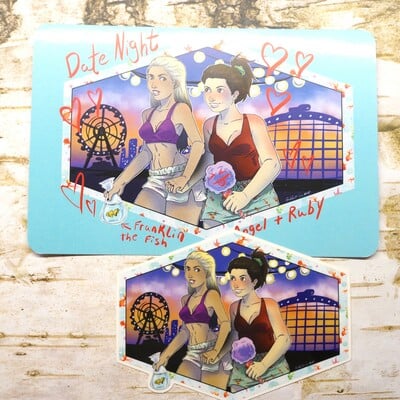 Re-date night sticker and mini print set - Thumbnail 1