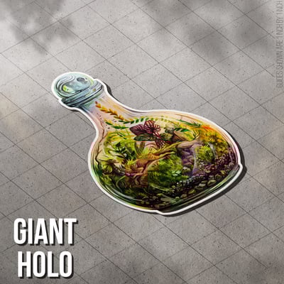 Terrarium Dragon II - Jumbo Holo Sticker