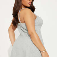 Sweatshirt Skater Dress - Thumbnail 1