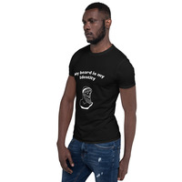 Mens funny beard Short-Sleeve Unisex T-Shirt - Thumbnail 2