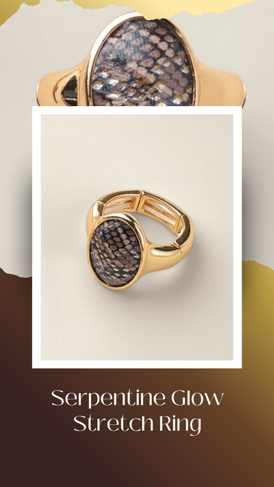 Serpentine Glow Stretch Ring