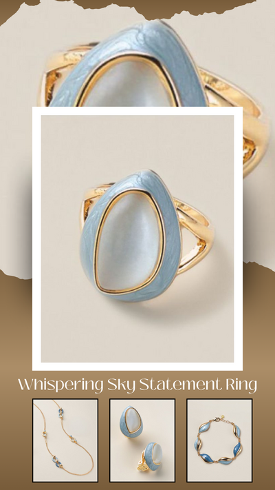Whispering Sky Statement Ring