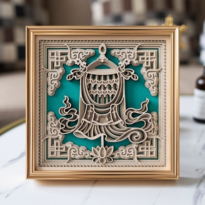 STEREOWOOD Auspicious Banner Multi-Layer Wooden Art, Creative Gifts