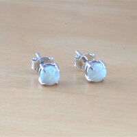 BOXED GIFT SET/Sterling Silver Opal Heart Pendant & Chain/Opal Necklace/Opal Heart Necklace/Opal Jewellery/Opal Pendant/Opal Jewelry/UK - Thumbnail 5