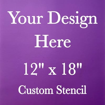 12"x18" custom-made silkscreen stencil