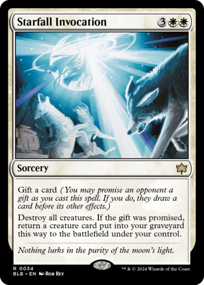 Starfall Invocation - Artist Proof, MTG Bloomburrow