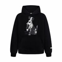 Retro Puppy Print Hoodie - Thumbnail 3