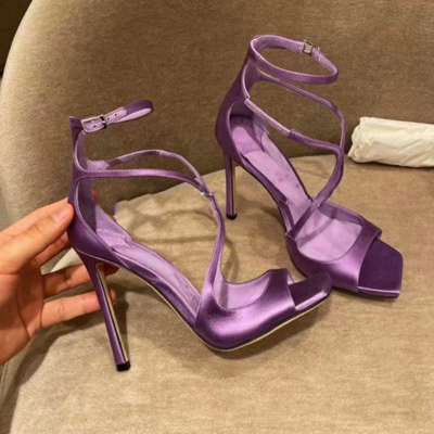 Sexy luxury satin high heels for women