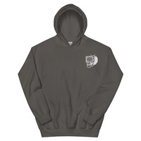 Metamelos Static Skull Hoodie  Embroidered Chest, Hourglass Tape Print - Thumbnail 25