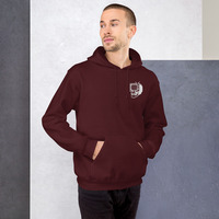 Metamelos Static Skull Hoodie  Embroidered Chest, Hourglass Tape Print - Thumbnail 55