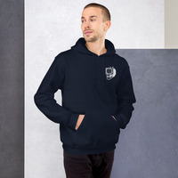 Metamelos Static Skull Hoodie  Embroidered Chest, Hourglass Tape Print - Thumbnail 57