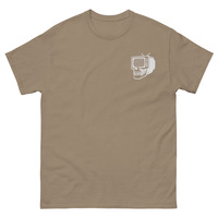 Metamelos Static Skull Tee  100% Cotton Unisex Streetwear T-Shirt - Thumbnail 1