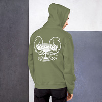 Metamelos "Drip Signal" Hoodie  Embroidered Static Skull Front, Record Pool Back Print - Thumbnail 8