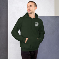 Metamelos "Drip Signal" Hoodie  Embroidered Static Skull Front, Record Pool Back Print - Thumbnail 44