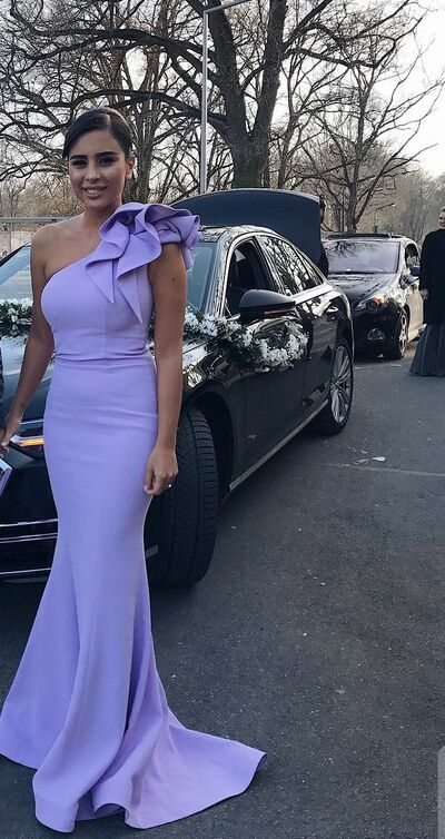 Viovet Mermaid One Shoulder Prom Dress Evening Formal Gown