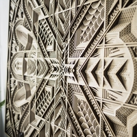 STEREOWOOD Glint Multi-Layer Wooden Wall Art, Stereoscopic 3D Decor, Living Room Decor, Bedroom Decor, Laser Cut Arts and Crafts - Thumbnail 7