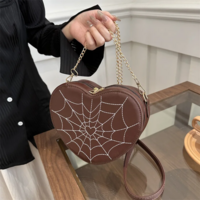  Harajuku Kawaii Gothic Spider Web Heart Bag - Thumbnail 2