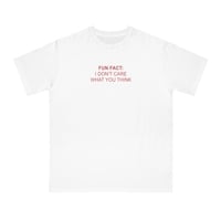 Free Shipping-FUN FACT I DON'T CARE TEE - Thumbnail 1