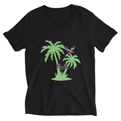 Unisex short sleeve v-neck t-shirt