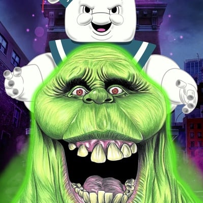 Ghost city print