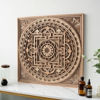 STEREOWOOD Mandala1 Multi-Layer Wooden Wall Art, Stereoscopic 3D Decor, Living Room Decor, Bedroom Decor, Laser Cut Artscor, Laser Cut Arts and Crafts - Thumbnail 2