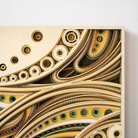 STEREOWOOD Ribbon Multi-Layer Wall Art, geometric wood wall art,3D Wood Wall Art - Thumbnail 6