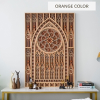 STEREOWOOD Palace Multi-Layer Wooden Wall Art, Stereoscopic 3D Decor, Living Room Decor, Bedroom Decor, Laser Cut Arts and Crafts - Thumbnail 1