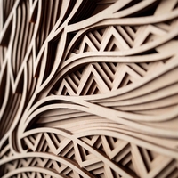 STEREOWOOD Phoenix Multi-Layer Wooden Wall Art, Stereoscopic 3D Decor, Living Room Decor, Bedroom Decor, Laser Cut Arts and Crafts - Thumbnail 6