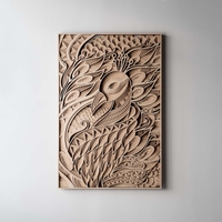 STEREOWOOD Phoenix Multi-Layer Wooden Wall Art, Stereoscopic 3D Decor, Living Room Decor, Bedroom Decor, Laser Cut Arts and Crafts - Thumbnail 1
