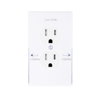 2Pack Wall Outlet Plate LED Night Light, Illuminated Plug Cover With Sensor Inductive Guidelight Easy Snap On No Wire Or Battery Needed - Thumbnail 1