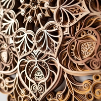 Bodhi Bloom Mandala: Zen Style Wall Decor for Home and Office - Thumbnail 8