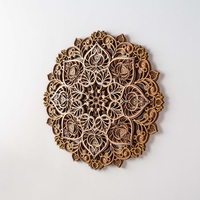 Bodhi Bloom Mandala: Zen Style Wall Decor for Home and Office - Thumbnail 2