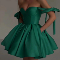 Short Prom Dress Elegant Homecoming Cocktail Evening Party Gown - Thumbnail 1