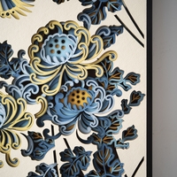 STEREOWOOD Chrysanthemu Multi-Layer Art, Stereoscopic 3D Decor,Mandala Laser Cut - Thumbnail 6
