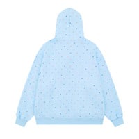 Sweet and youthful cartoon girl print hooded sweatshirt - Thumbnail 3