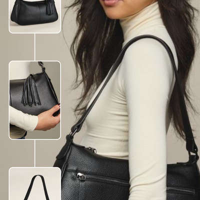 Leather satchel bag