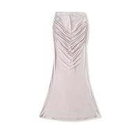 Sexy pure desire hip-wrapped pleated fishtail maxi skirt - Thumbnail 3
